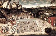 CRANACH, Lucas the Elder The Fountain of Youth dfg France oil painting reproduction